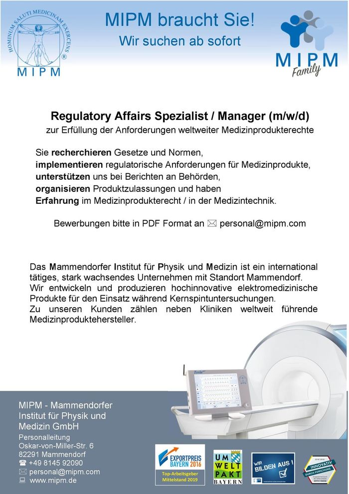 Stellenanzeige_A5_Regulatory Affairs